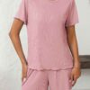 0dbdda97 fe5bf8ec d739 4b5d 92e4 2607e5747daf.jpg Ribbed Short Sleeve Pajama Set
