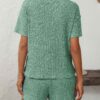Ribbed Short Sleeve Loungewear Set
