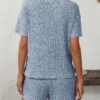 Ribbed Short Sleeve Loungewear Set