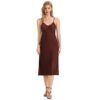 Satin Chiffon Solid Camisole Nightgown