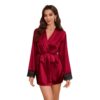 3672713f 61769039 0a7f 4902 899d e97ea7e3dff8.jpg Ice Silk Lace Short Nightgown
