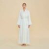 Satin Chiffon Bell Sleeve Long Cardigan