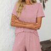 596a9187 c4f19aa1 386c 4079 aab9 38414600a7ab.jpg Ribbed Short Sleeve Pajama Set