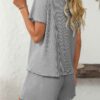 77ed7523 5a1b7e92 7ac3 4d66 819a b2b3b3391cea.jpg Ribbed Short Sleeve Pajama Set