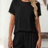 7e8a11a1 d3ae2dae df56 4e2d a50b 8d01c0a70aab.jpg Ribbed Short Sleeve Pajama Set