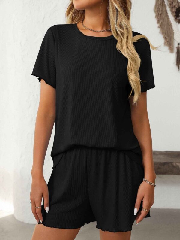 7e8a11a1 d3ae2dae df56 4e2d a50b 8d01c0a70aab.jpg Ribbed Short Sleeve Pajama Set