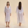 Mesh Fringe Chiffon Sheer Robe