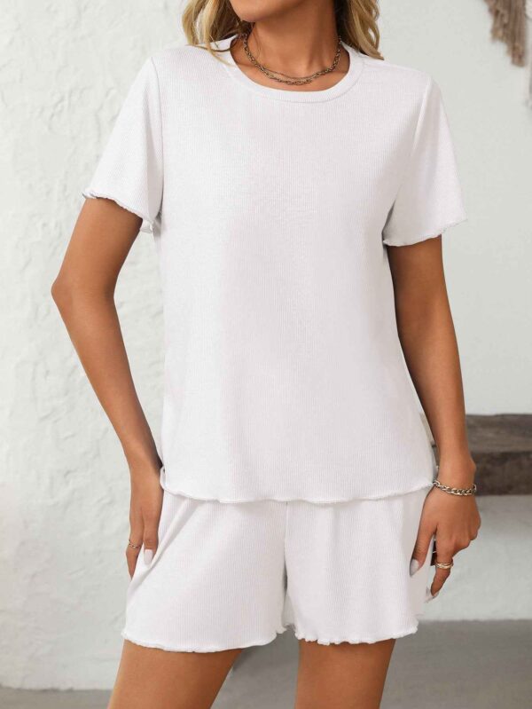 8fa88c07 a310028b a5bd 45e5 94f0 d889b63f6e9c.jpg Ribbed Short Sleeve Pajama Set