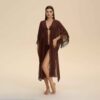Mesh Fringe Chiffon Sheer Robe