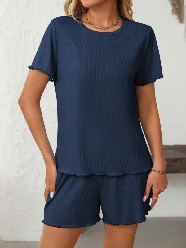 9ac45ccd 979fc83a 28b8 4ada aabf 4c3553ba709b.jpg Ribbed Short Sleeve Pajama Set