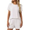 a88b3cc7 5aa0be95 7668 4b46 8cd1 ac6645402835 1.jpg Ribbed Short Sleeve Pajama Set