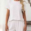 c4af6184 27d07a73 4931 475d 9ed0 e16e9ee74831.jpg Ribbed Short Sleeve Pajama Set