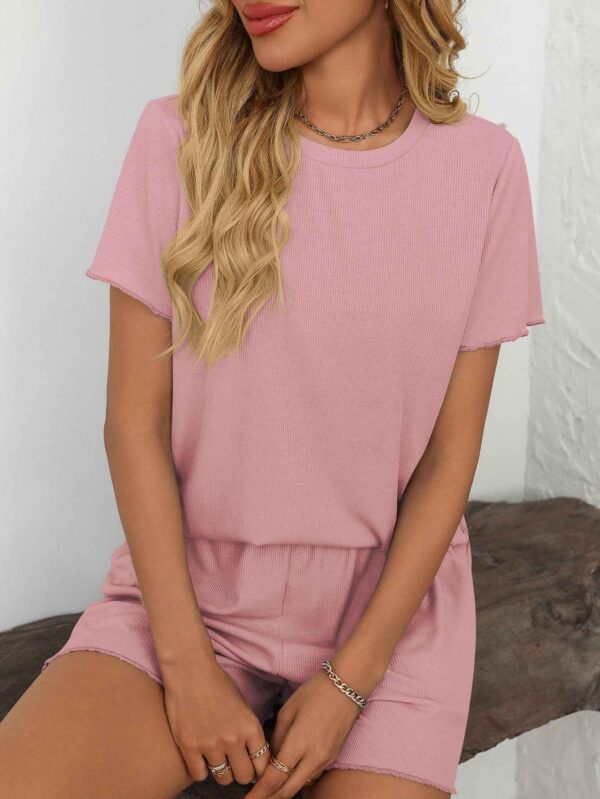 cbcb2cc5 b92adc19 9e84 4554 89cf 8c026527a686.jpg Ribbed Short Sleeve Pajama Set