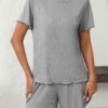 ce8a64d2 5d5c7684 124c 41d9 9c42 e8d4fae0998a.jpg Ribbed Short Sleeve Pajama Set