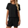 d0411bb7 2eda21f4 bb37 4a3e b4ee 4201210f95b8 1.jpg Ribbed Short Sleeve Pajama Set