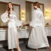 Ice Silk Mesh Long Robe