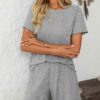 d565fbec 996b502b 5396 42e8 83f3 401acb1f6750.jpg Ribbed Short Sleeve Pajama Set