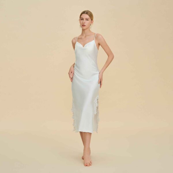 d8b5eb26 8762f305 b831 4323 92a3 7d760b479d01.jpg Lace Splice Slit Long Slip Nightgown