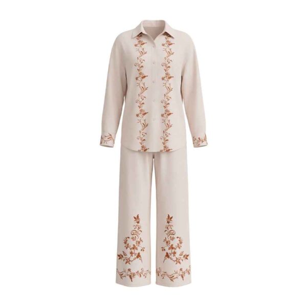 d9f39e49 3b8f30ae f68a 44cf 8b18 475a490785f8.jpg Satin Chiffon Printed Long Sleeve Casual Loungewear Set