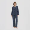 Women's satin chiffon pajama set, product view 1