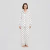Women's satin chiffon pajama set, product view 4