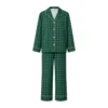 Women's satin chiffon pajama set, product view 5